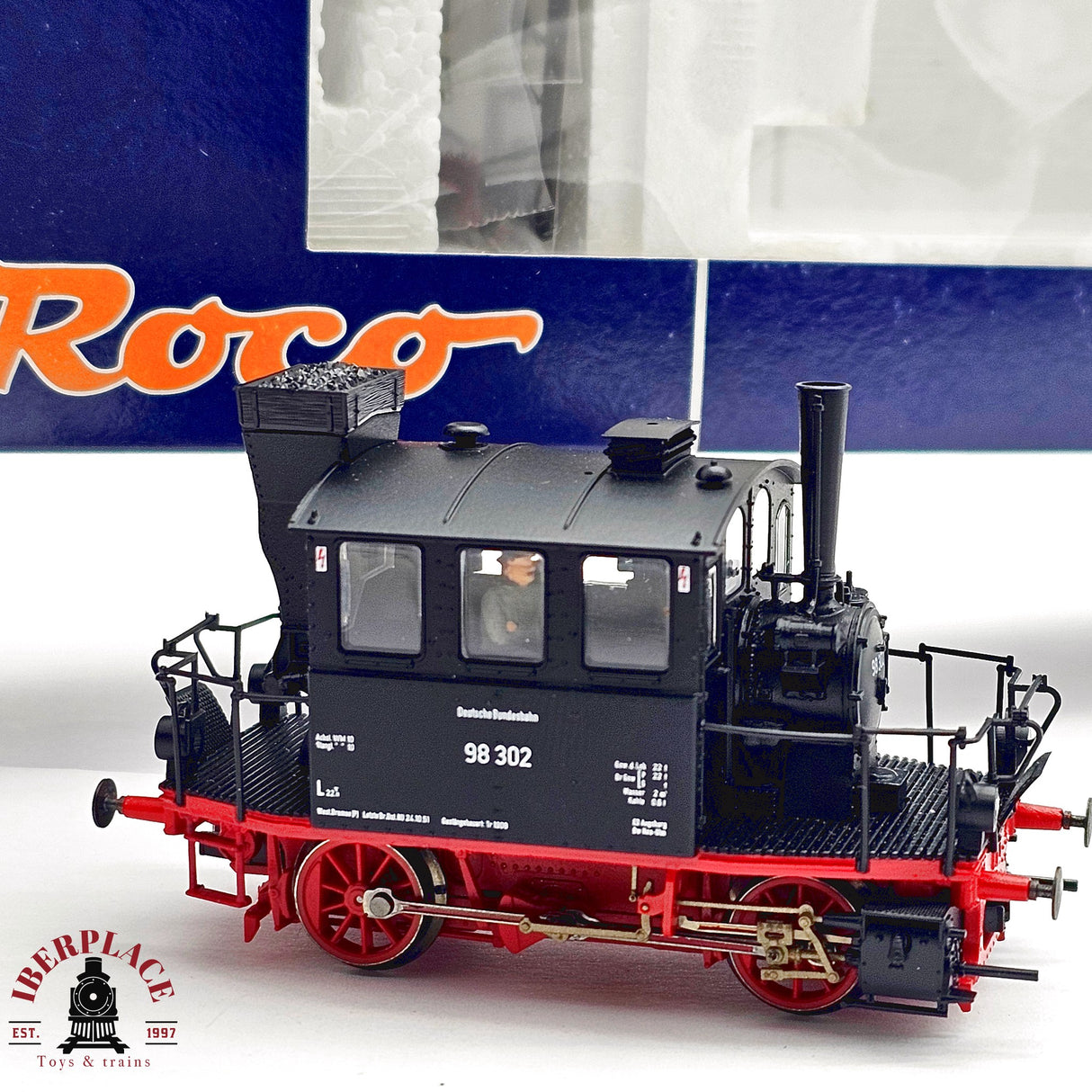 ♻️ 2da mano -  DC Roco 63230 Locomotora BR 98 DB H0 escala 1:87 E13 1/2