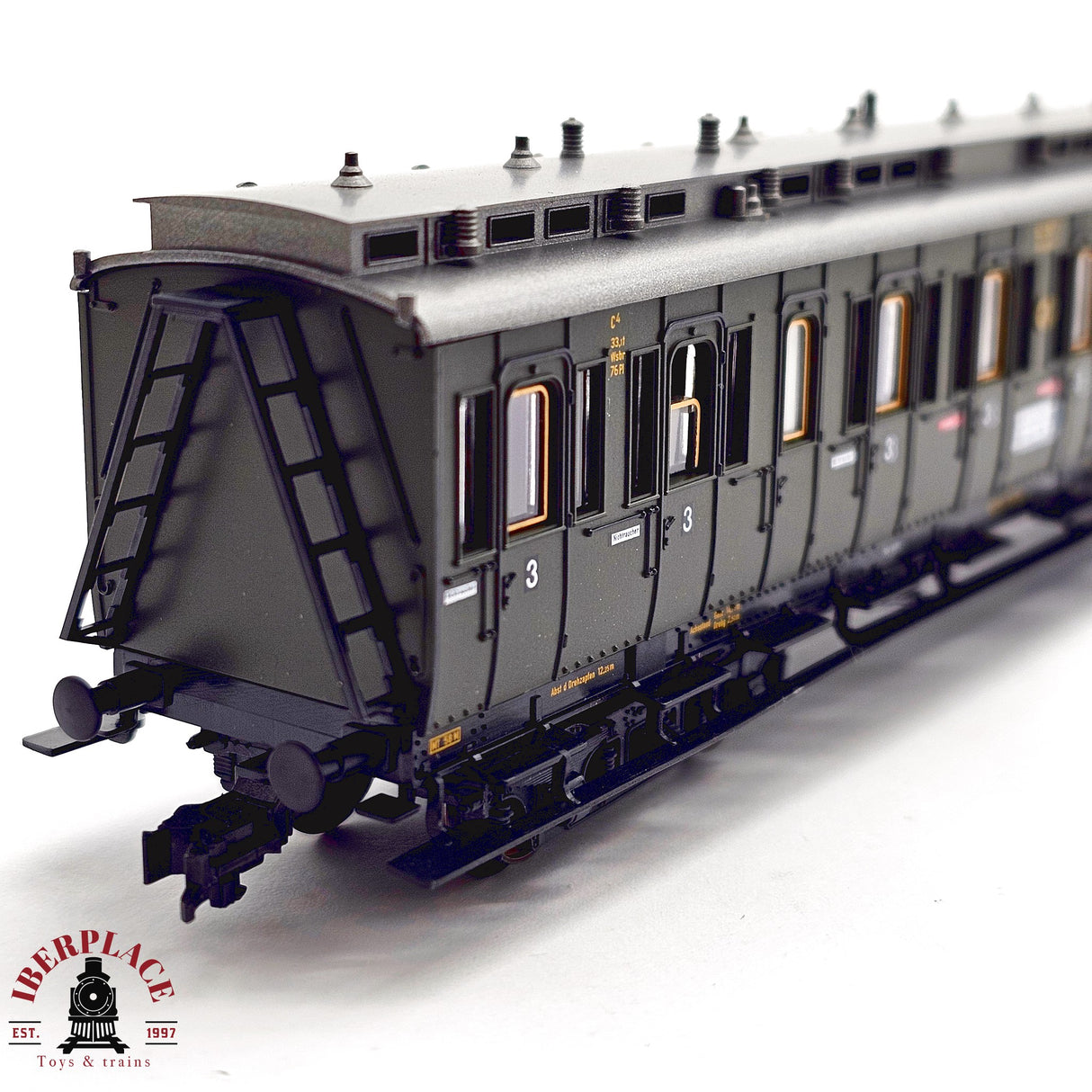 ♻️ 2da mano -  DC Fleischmann 5810 03K vagón pasajeros DRG clase 3 H0 escala 1:87 E13