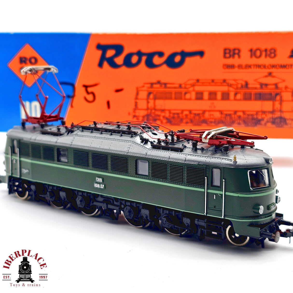 ♻️ 2da mano -  DC Roco 04141F Locomotora BR 1018 ÖBB H0 escala 1:87 E13x