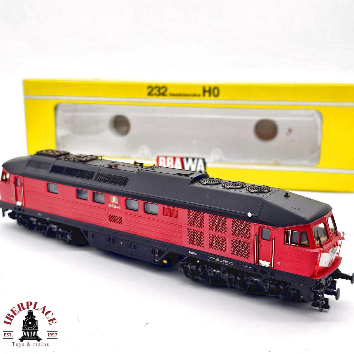 ♻️ 2da mano -  DC BRAWA 0413 Locomotora BR 232 DB H0 escala 1:87 E13