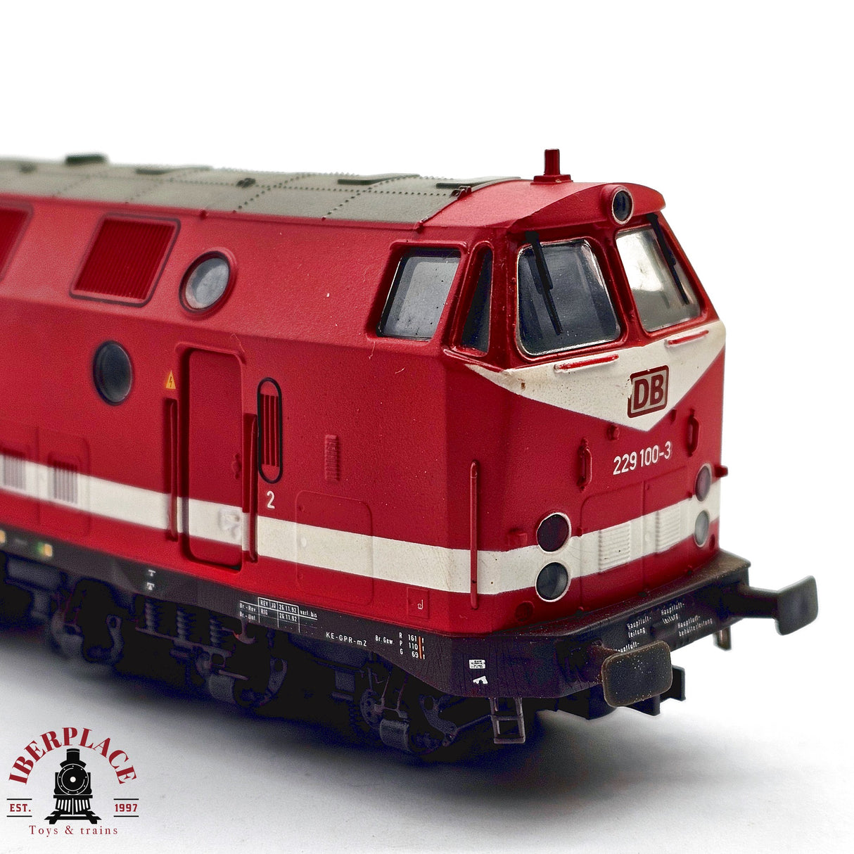 ♻️ 2da mano -  DC BRAWA 41088 Locomotora BR 219 DB H0 escala 1:87 E13