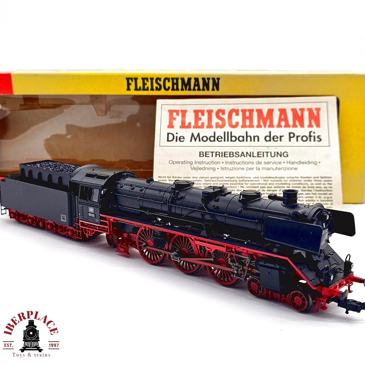 ♻️ 2da mano -  DC Fleischmann 4103K Locomotora BR 03 DB H0 escala 1:87 E13