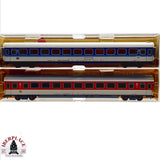 ♻️ 2da mano -  DC 2x 5112 5109 Fleischmann vagones pasajeros DB clase 2 H0 escala 1:87 E13