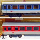 ♻️ 2da mano -  DC 2x 5112 5109 Fleischmann vagones pasajeros DB clase 2 H0 escala 1:87 E13