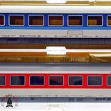 ♻️ 2da mano -  DC 2x 5112 5109 Fleischmann vagones pasajeros DB clase 2 H0 escala 1:87 E13