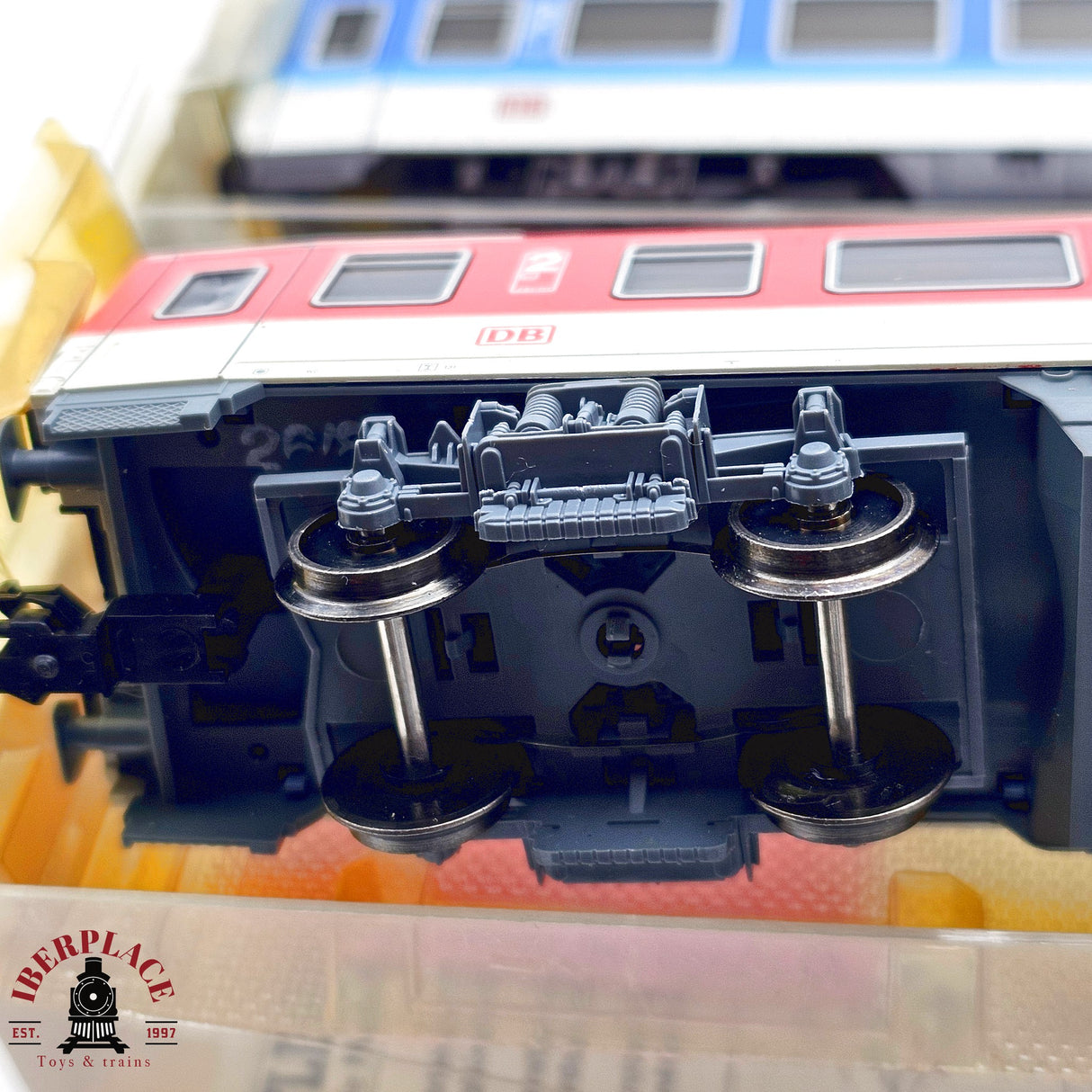 ♻️ 2da mano -  DC 2x 5112 5109 Fleischmann vagones pasajeros DB clase 2 H0 escala 1:87 E13