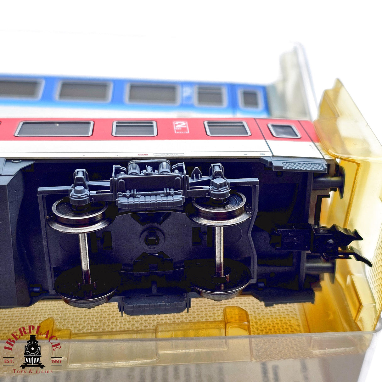 ♻️ 2da mano -  DC 2x 5112 5109 Fleischmann vagones pasajeros DB clase 2 H0 escala 1:87 E13