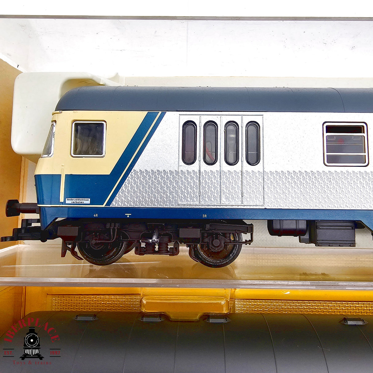 ♻️ 2da mano -  DC Fleischmann 3x vagones pasajeros DB silver H0 escala 1:87 E13