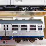 ♻️ 2da mano -  DC Fleischmann 3x vagones pasajeros DB silver H0 escala 1:87 E13