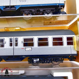 ♻️ 2da mano -  DC Fleischmann 3x vagones pasajeros DB silver H0 escala 1:87 E13