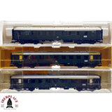 ♻️ 2da mano -  DC Fleischmann 3x vagones pasajeros DB clase 2 verdes H0 escala 1:87 E13