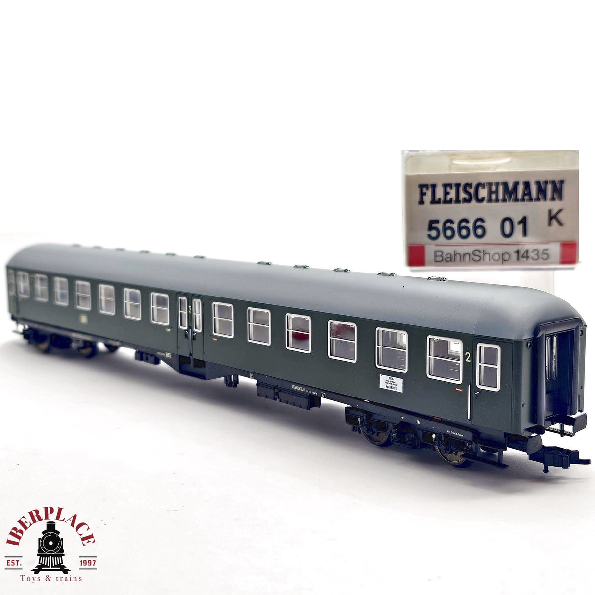 ♻️ 2da mano -  DC Fleischmann  5666 01K vagón pasajeros DB clase 2 H0 escala 1:87 E13