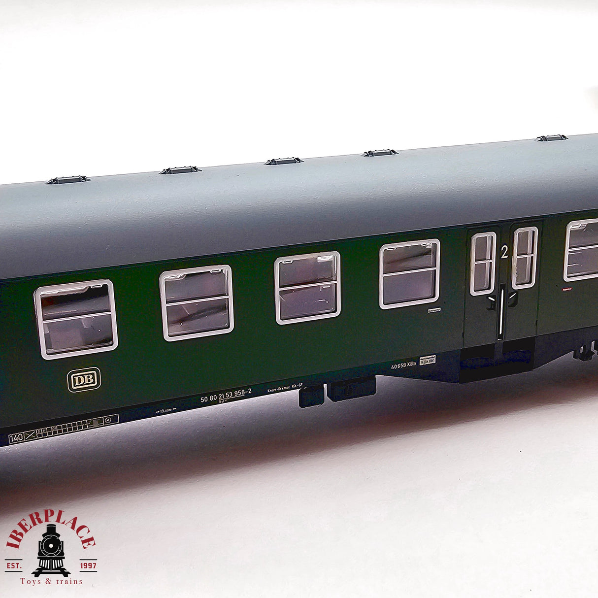 ♻️ 2da mano -  DC Fleischmann  5666 01K vagón pasajeros DB clase 2 H0 escala 1:87 E13