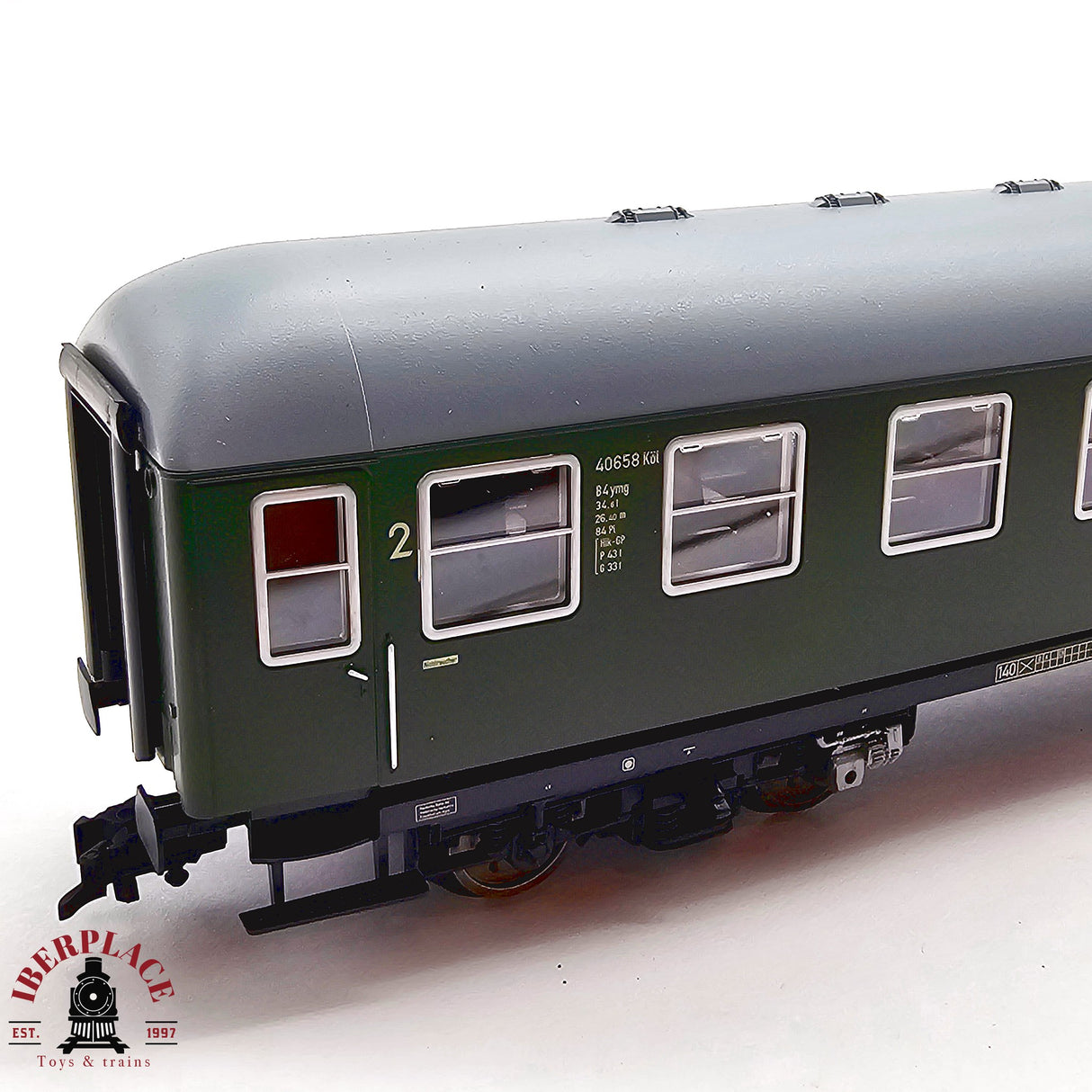 ♻️ 2da mano -  DC Fleischmann  5666 01K vagón pasajeros DB clase 2 H0 escala 1:87 E13