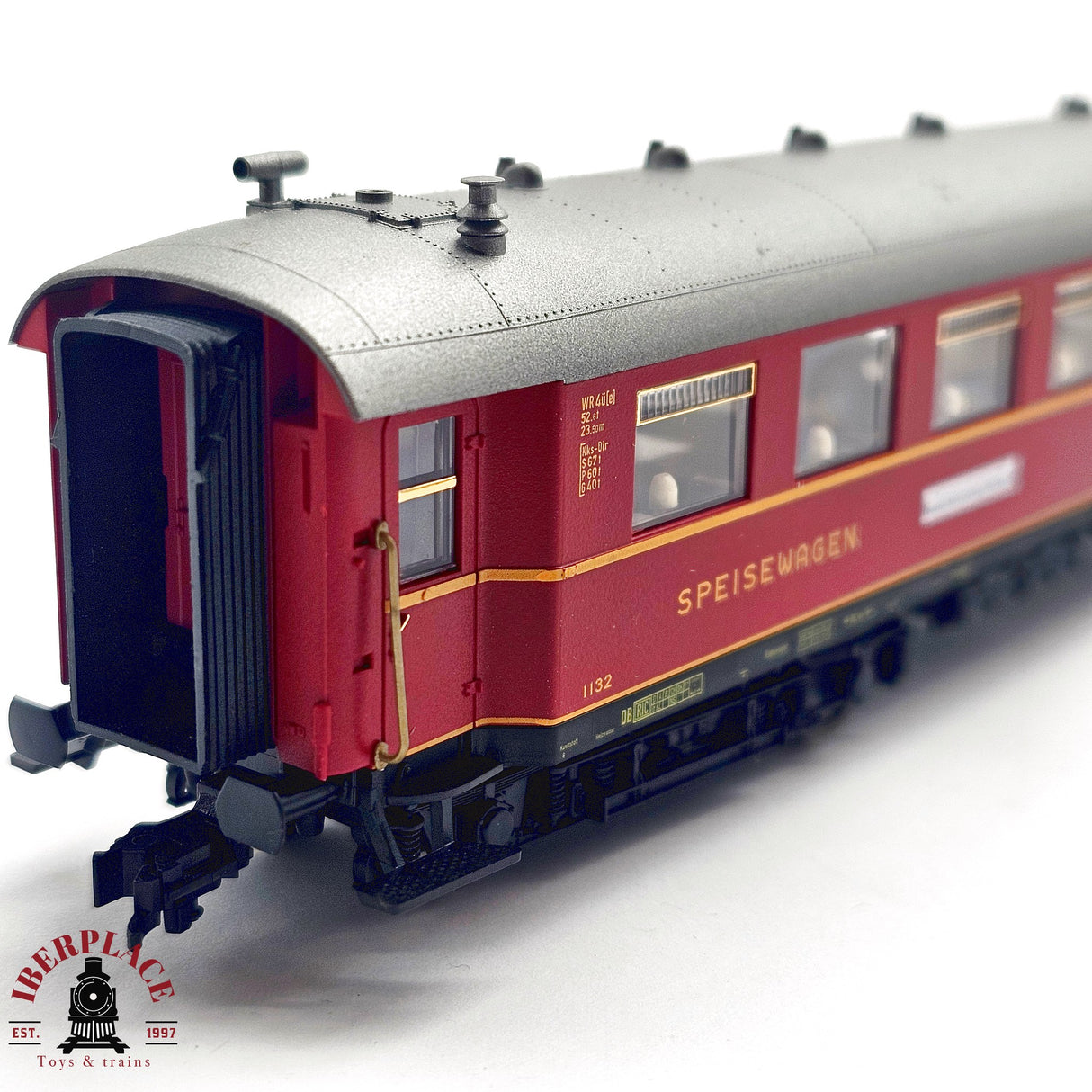 ♻️ 2da mano -  DC Fleischmann 5633 K vagón restaurante DSG H0 escala 1:87 E13