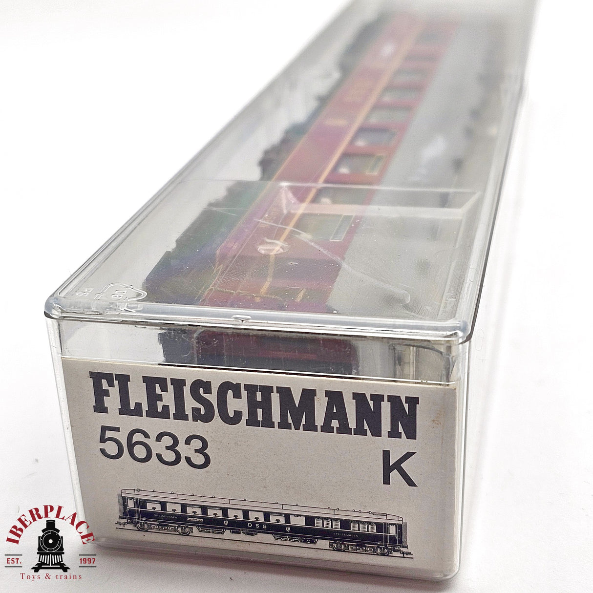 ♻️ 2da mano -  DC Fleischmann 5633 K vagón restaurante DSG H0 escala 1:87 E13