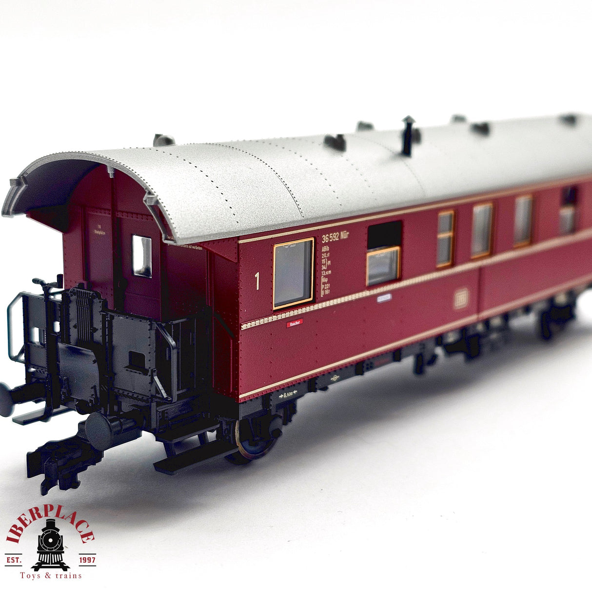 ♻️ 2da mano -  DC Fleischmann 5077 02 vagón pasajeros clase 1-2 H0 escala 1:87 E13