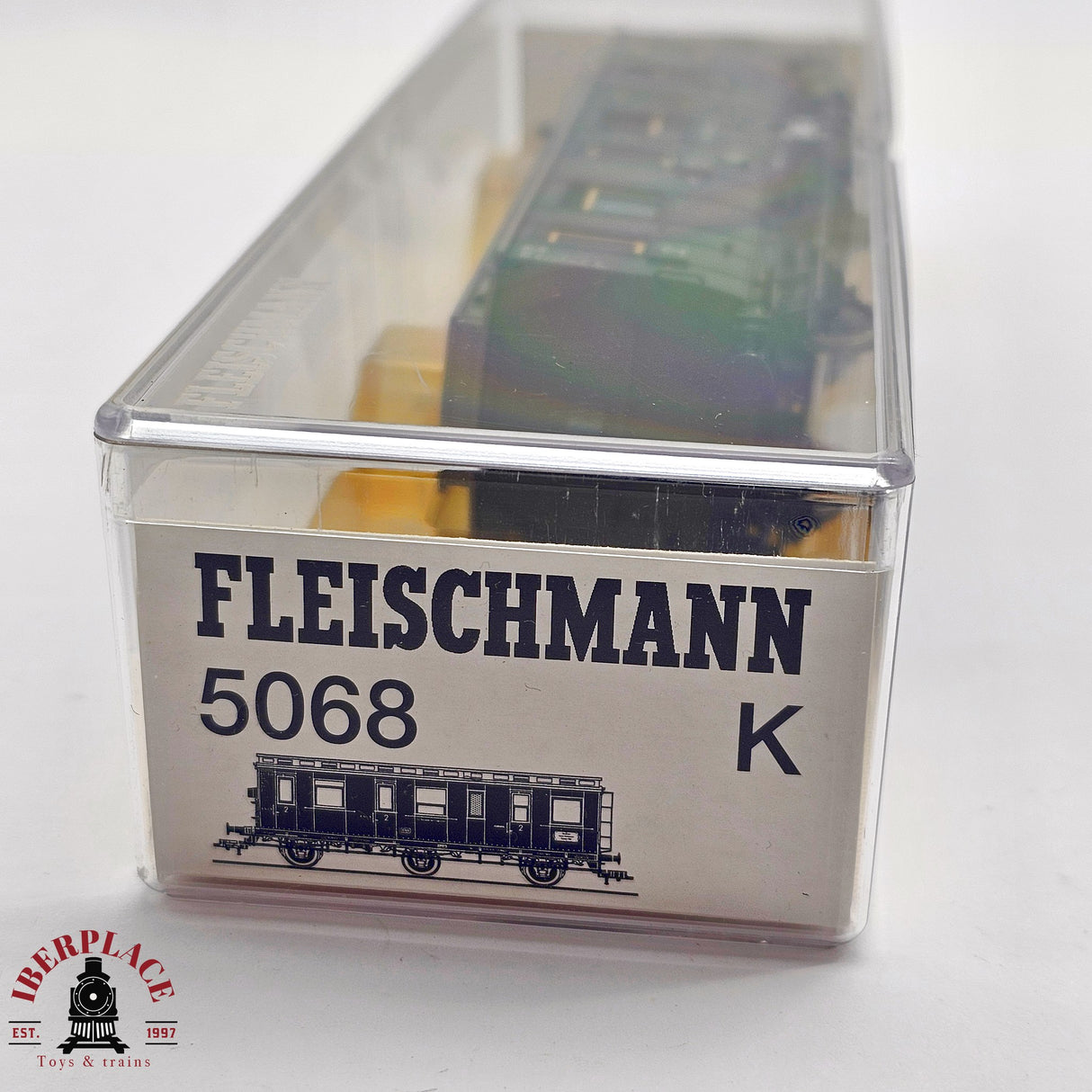 ♻️ 2da mano -  DC Fleischmann 5068K vagón pasajeros DB clase 2 H0 escala 1:87 E13