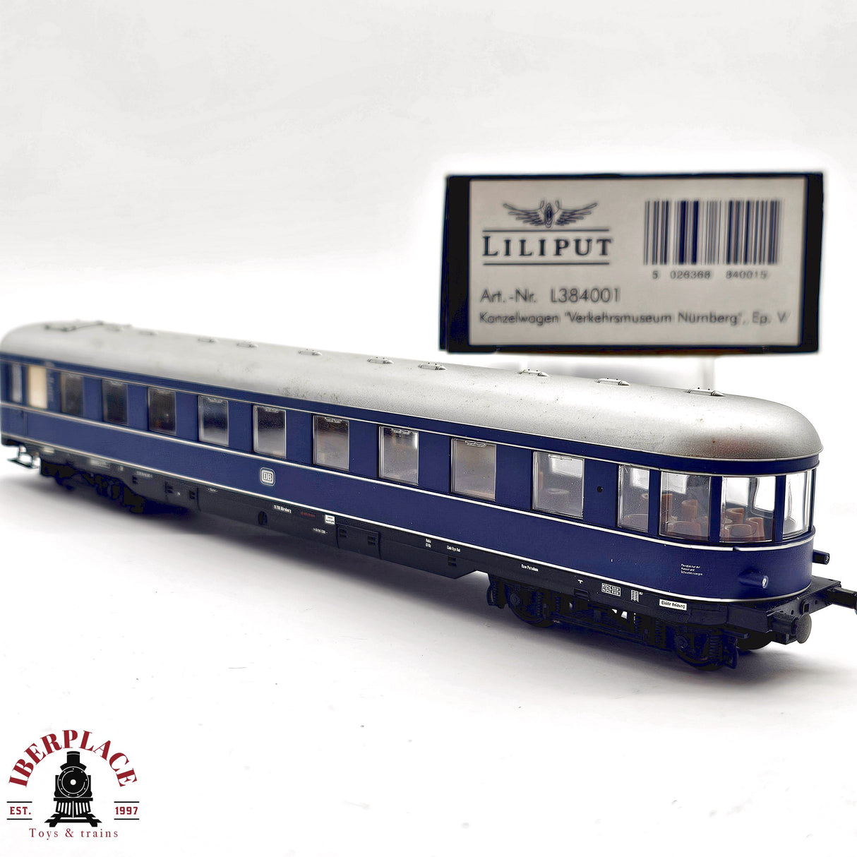 ♻️ 2da mano -  DC Liliput L384001 vagón pasajeros DB Ep V H0 escala 1:87 E13