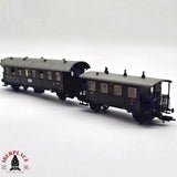 ♻️ 2da mano -  DC Roco Fleischmann vagones pasajeros DRG clase 3 H0 escala 1:87 E13