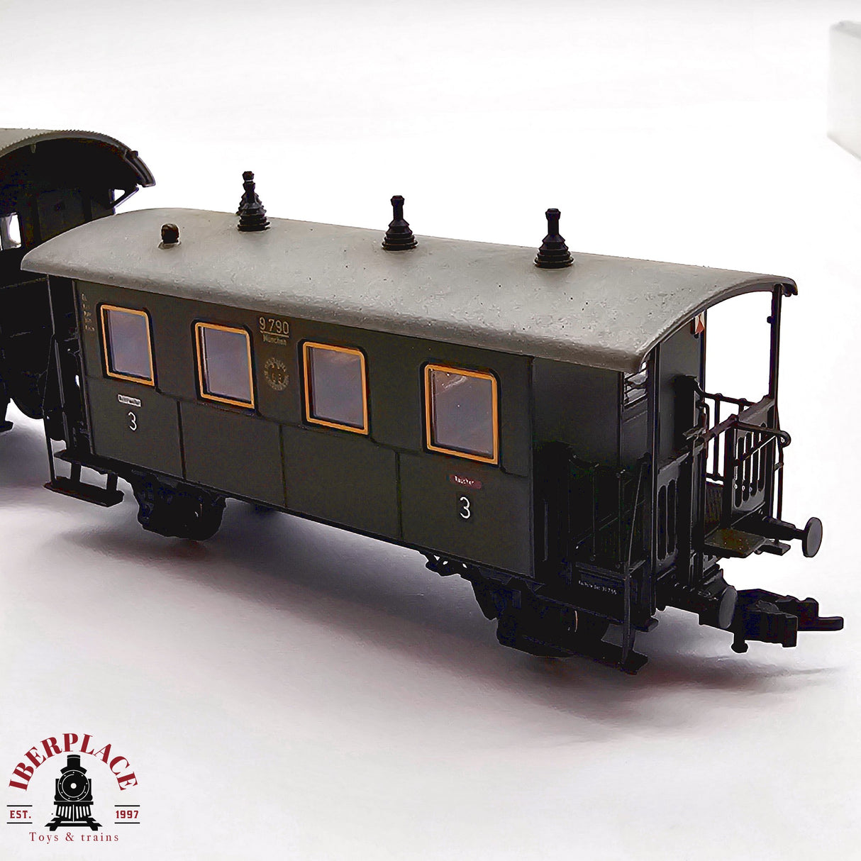 ♻️ 2da mano -  DC Roco Fleischmann vagones pasajeros DRG clase 3 H0 escala 1:87 E13