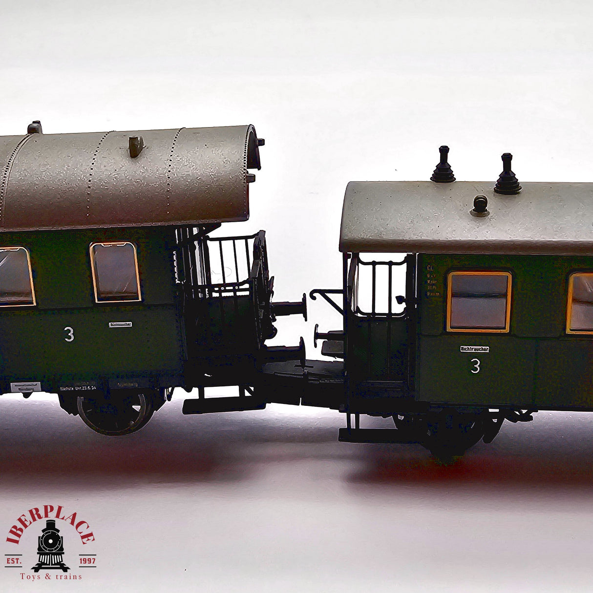 ♻️ 2da mano -  DC Roco Fleischmann vagones pasajeros DRG clase 3 H0 escala 1:87 E13