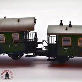 ♻️ 2da mano -  DC Roco Fleischmann vagones pasajeros DRG clase 3 H0 escala 1:87 E13