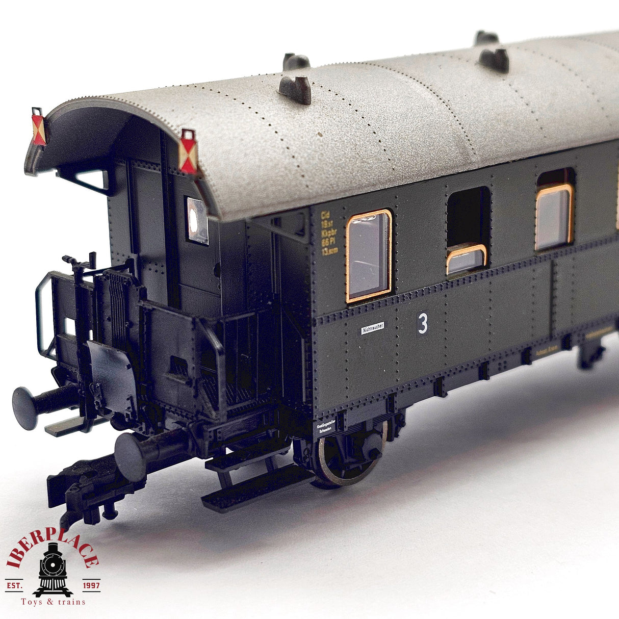 ♻️ 2da mano -  DC Roco Fleischmann vagones pasajeros DRG clase 3 H0 escala 1:87 E13