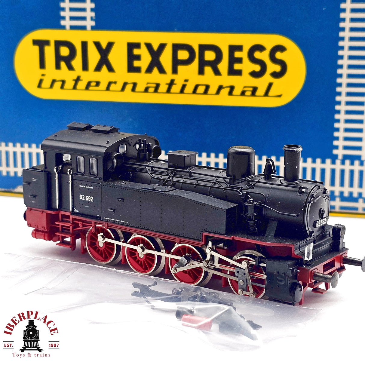 ♻️ 2da mano -  DC Trix 52 2412 00 Locomotora BR 92 DR H0 escala 1:87 E13