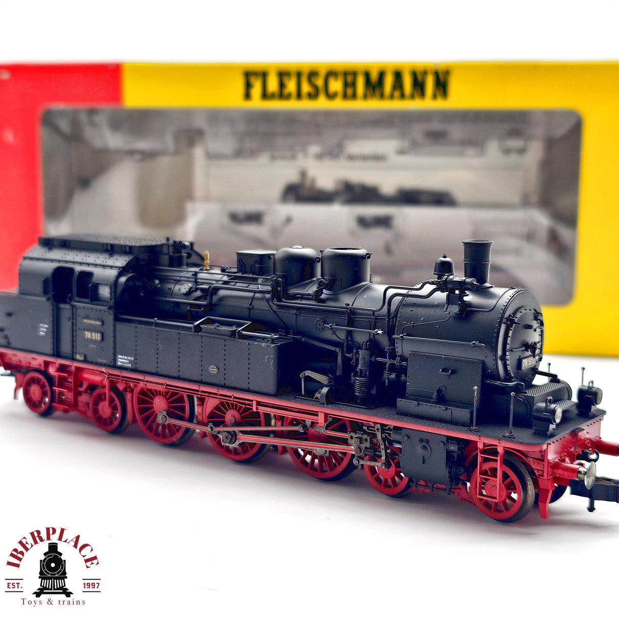 ♻️ 2da mano -  DC Fleischmann 4077 Locomotora BR 78 DR H0 escala 1:87 E13