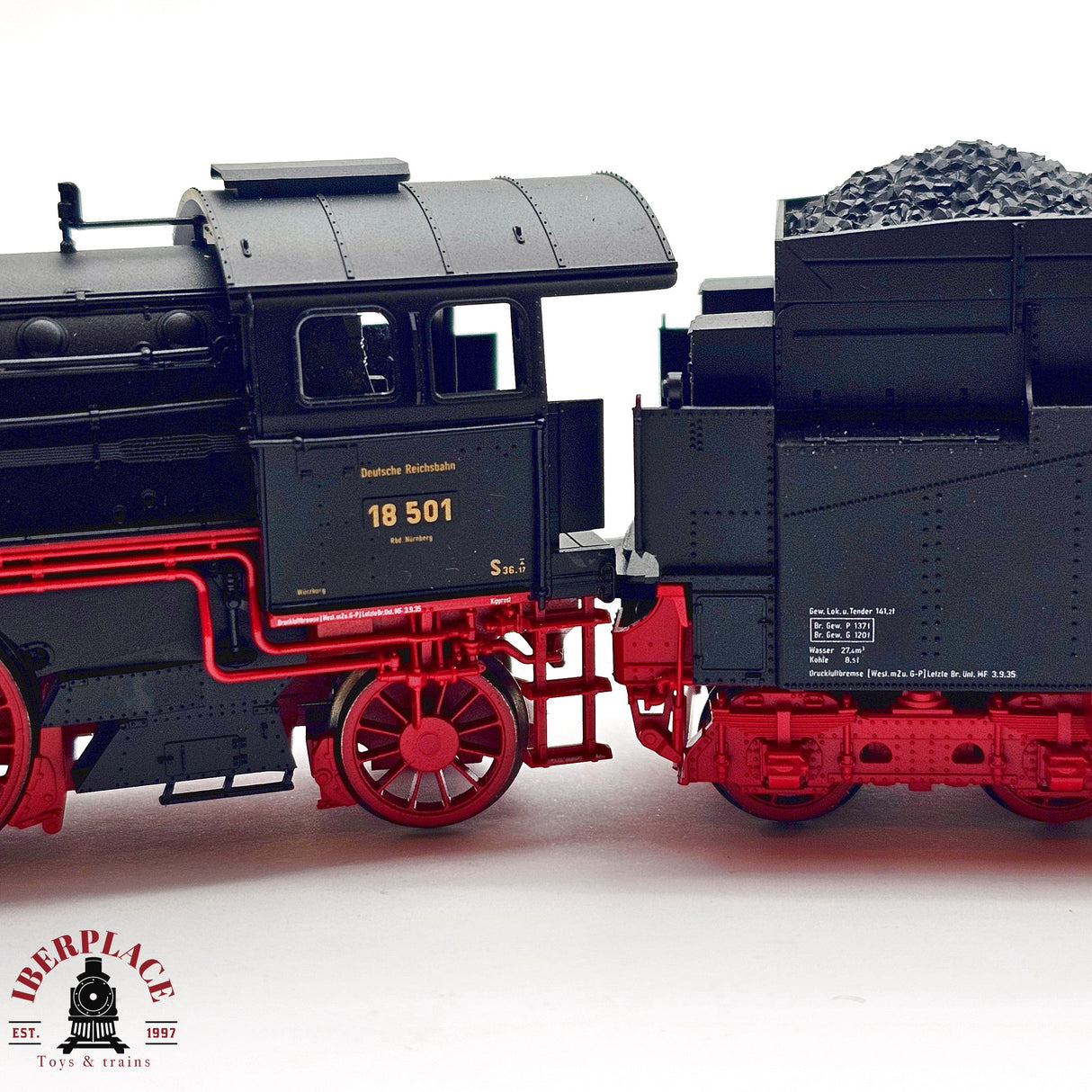 ♻️ 2da mano -  DC Fleischmann 4119K Locomotora BR 18 501 DR H0 escala 1:87 E13