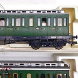 ♻️ 2da mano -  DC Fleischmann 5x vagones pasajeros y postales DRG H0 escala 1:87 E13