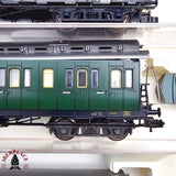 ♻️ 2da mano -  DC Fleischmann 5x vagones pasajeros y postales DRG H0 escala 1:87 E13