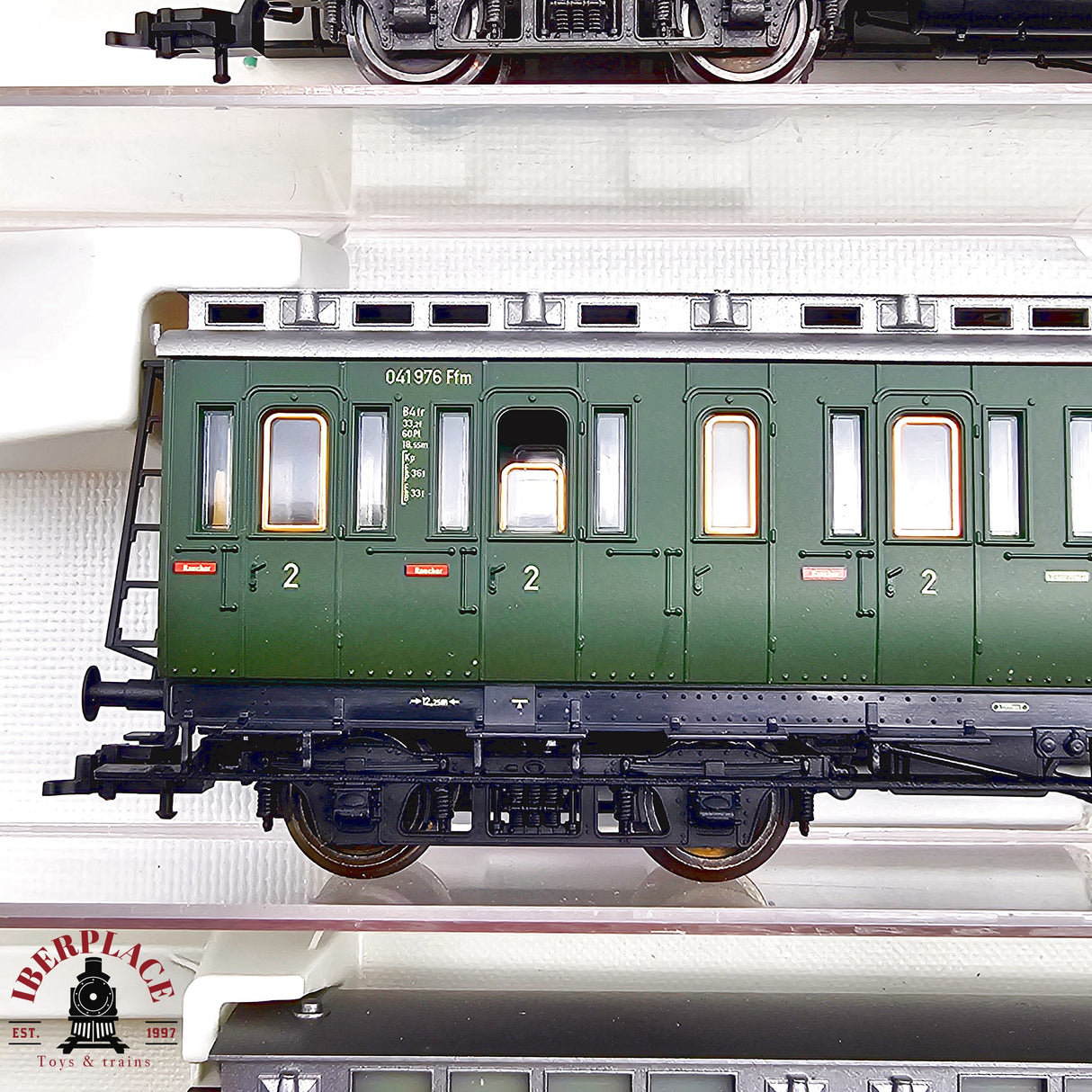 ♻️ 2da mano -  DC Fleischmann 5x vagones pasajeros y postales DRG H0 escala 1:87 E13