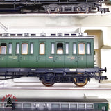 ♻️ 2da mano -  DC Fleischmann 5x vagones pasajeros y postales DRG H0 escala 1:87 E13