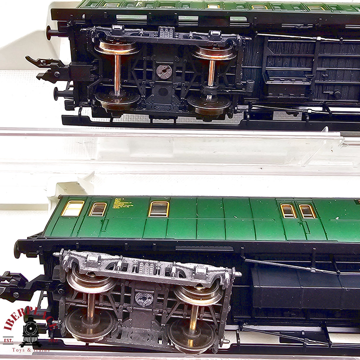 ♻️ 2da mano -  DC Fleischmann 5x vagones pasajeros y postales DRG H0 escala 1:87 E13