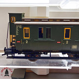 ♻️ 2da mano -  DC Fleischmann 2x 5065 5066 vagones pasajeros DB Clase 2 H0 escala 1:87 E13