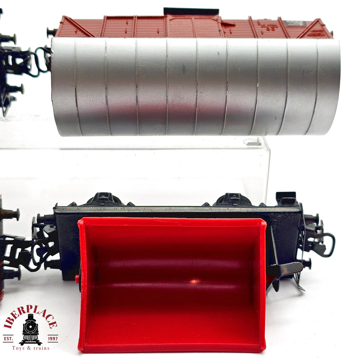 ♻️ 2da mano -  Märklin 4x vagones mercancias DB H0 escala 1:87 E13