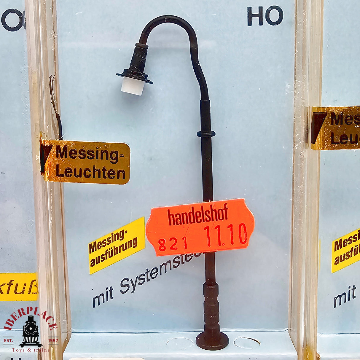 ♻️ 2da mano -  3x Viessmann farolas postes de luz H0 escala 1:87 E13x