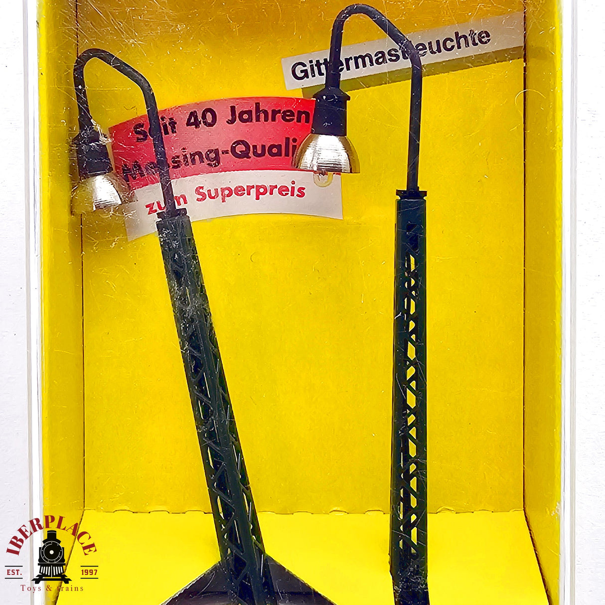 ♻️ 2da mano -  BRAWA 5505 Farolas con poste de celosía H0 escala 1:87 E13