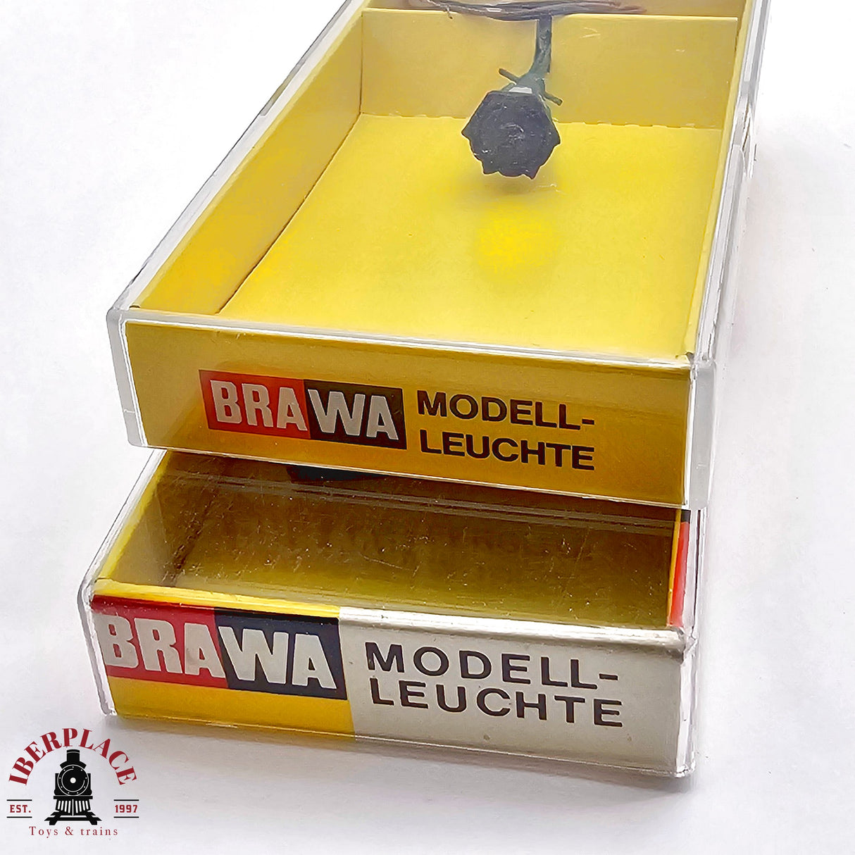 ♻️ 2da mano -  BRAWA 2x Farolas postes de luz H0 escala 1:87 E13