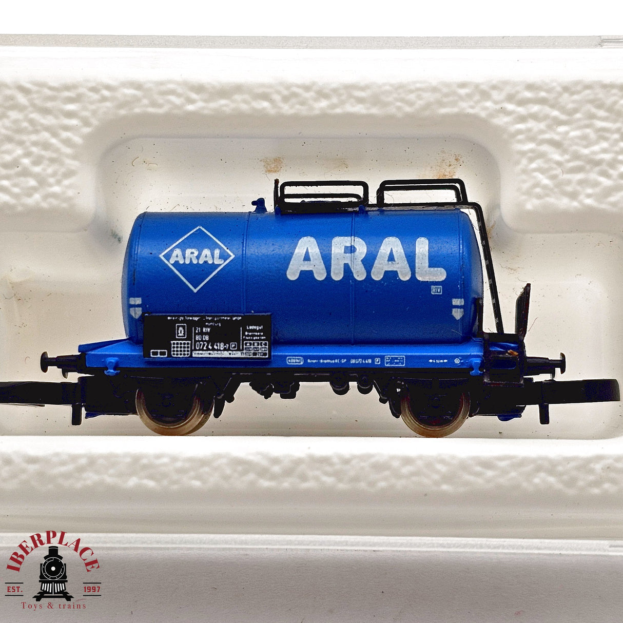 ♻️ 2da mano -  Märklin 8600 vagón cisterna ARAL DB Z escala 1:220 E14