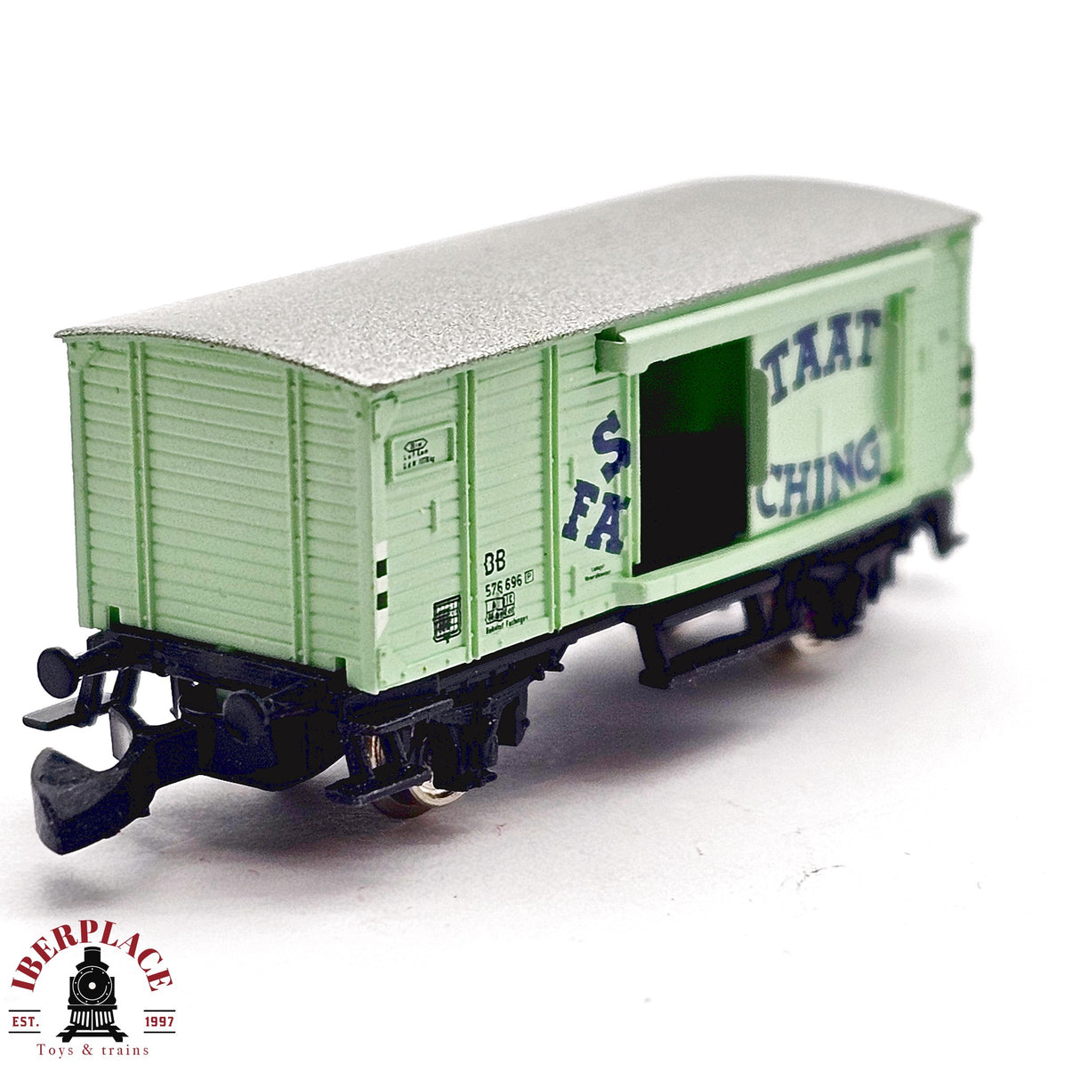 ♻️ 2da mano -  Märklin vagón de puerta corrediza Staatl Fachingen DB  Z escala 1:220 E14