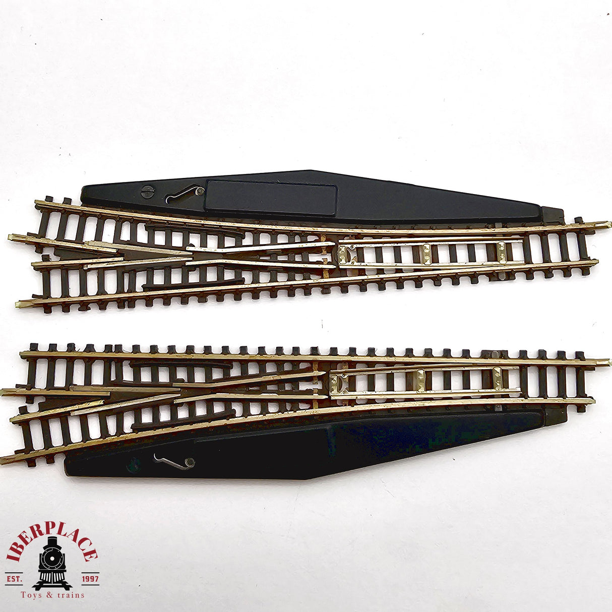 ♻️ 2da mano -  Märklin 2x 8561 8564 desvíos izquierda y derecha Z escala 1:220 E14 1/13