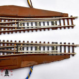 ♻️ 2da mano -  Märklin 2x 8561 8564 desvíos izquierda y derecha Z escala 1:220 E14 4/13