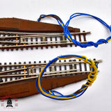 ♻️ 2da mano -  Märklin 2x 8561 8564 desvíos izquierda y derecha Z escala 1:220 E14 5/13