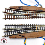 ♻️ 2da mano -  Märklin 2x 8561 8564 desvíos izquierda y derecha Z escala 1:220 E14 9/13
