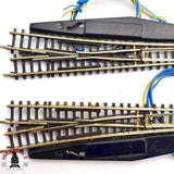 ♻️ 2da mano -  Märklin 2x 8561 8564 desvíos izquierda y derecha Z escala 1:220 E14 12/13