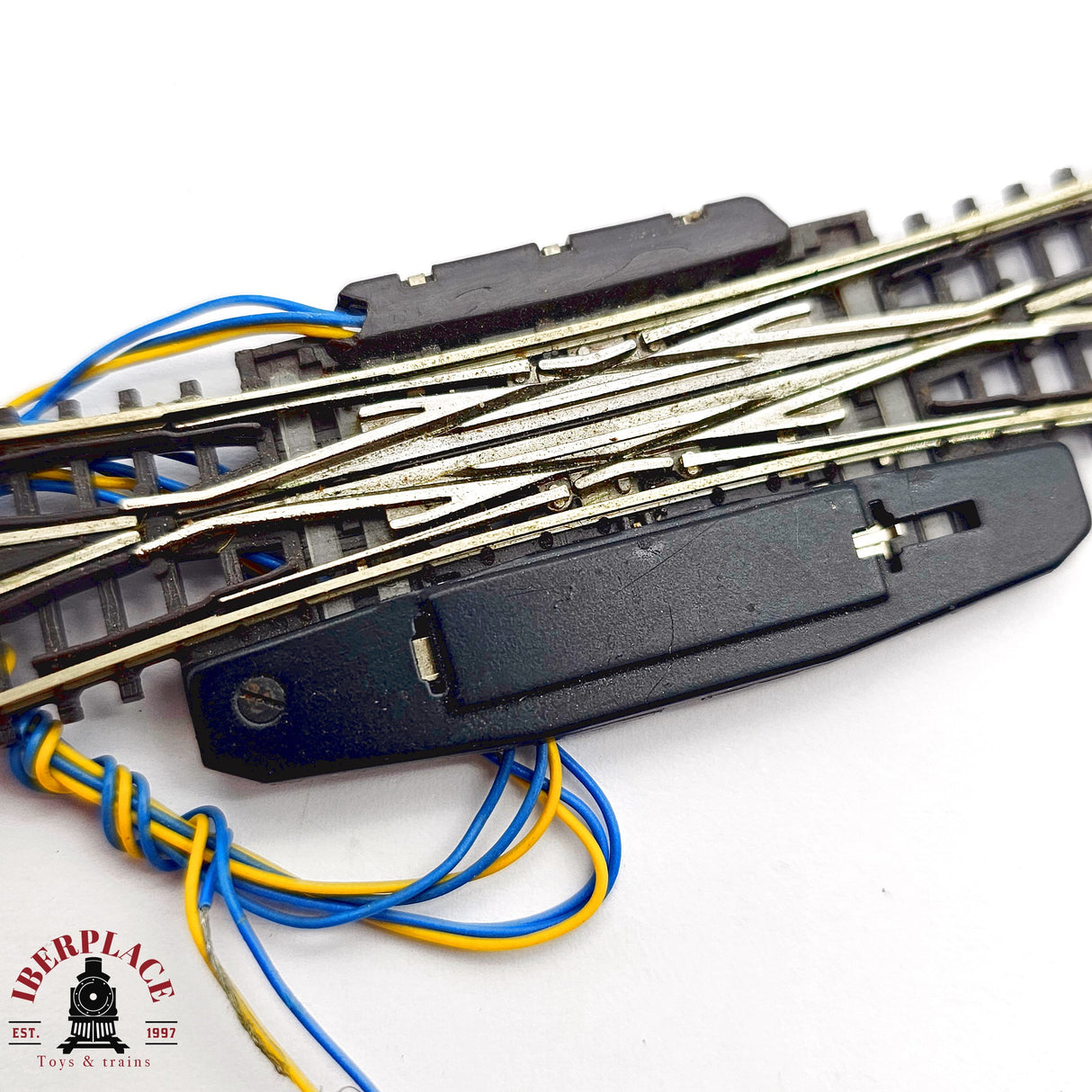♻️ 2da mano -  Märklin 2x 8560 Cruce de vías eléctrico Z escala 1:220 E14 1/6