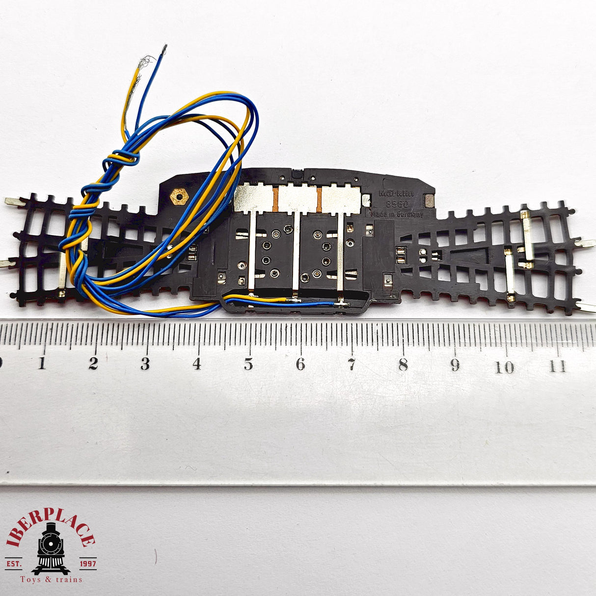 ♻️ 2da mano -  Märklin 2x 8560 Cruce de vías eléctrico Z escala 1:220 E14 1/6